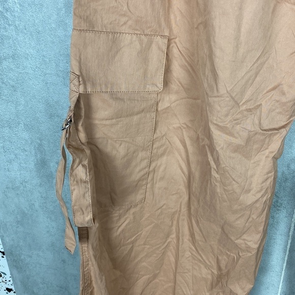 Zara tan cargo parachute pants - Picture 7 of 9